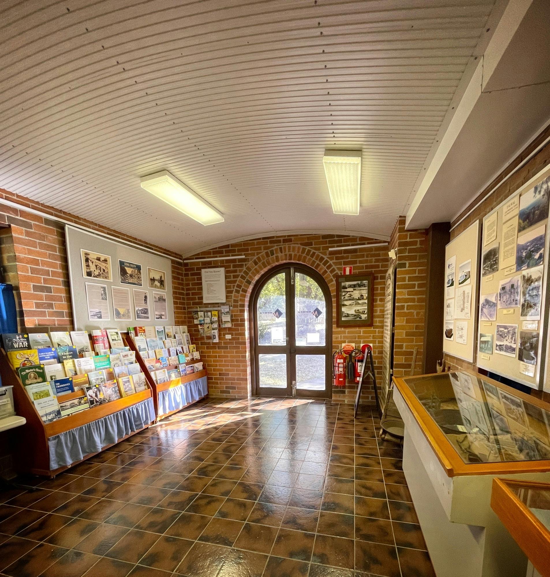 Bookshop in the entryway