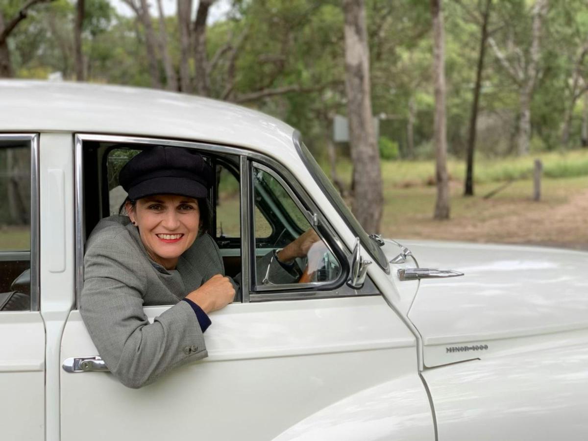 Vintage Tours Rachael Lang ready to collect you for your VIP tour of the Granite Belt