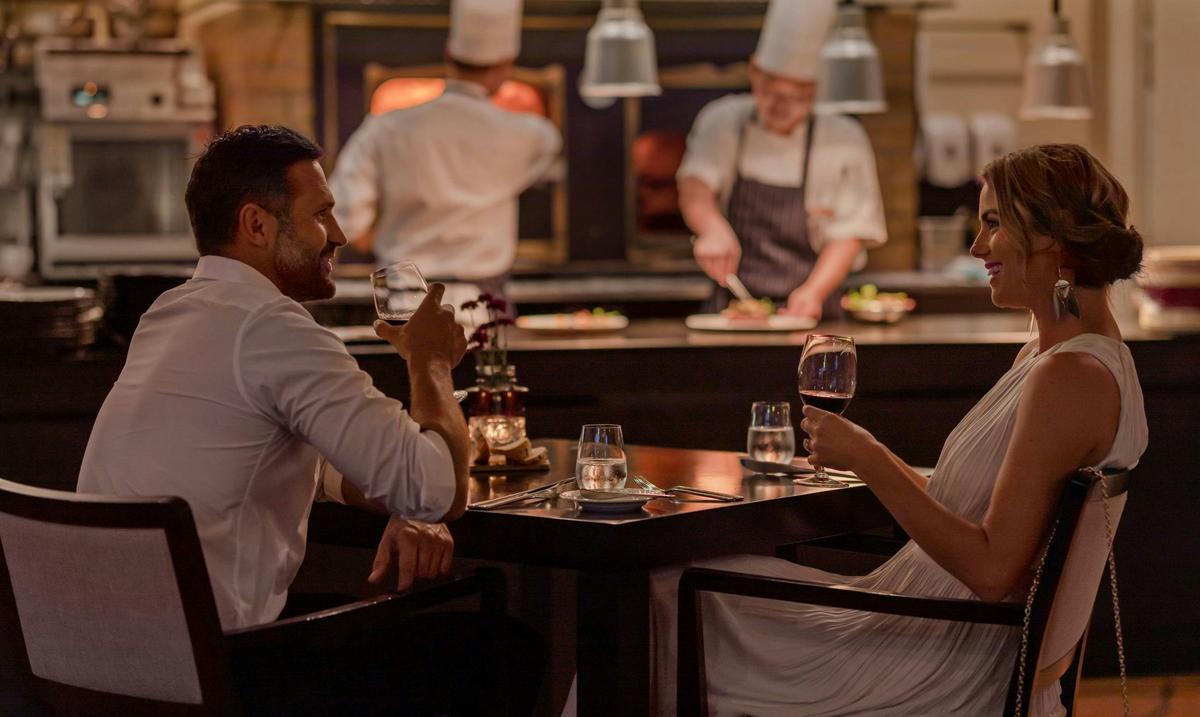 Couple dining