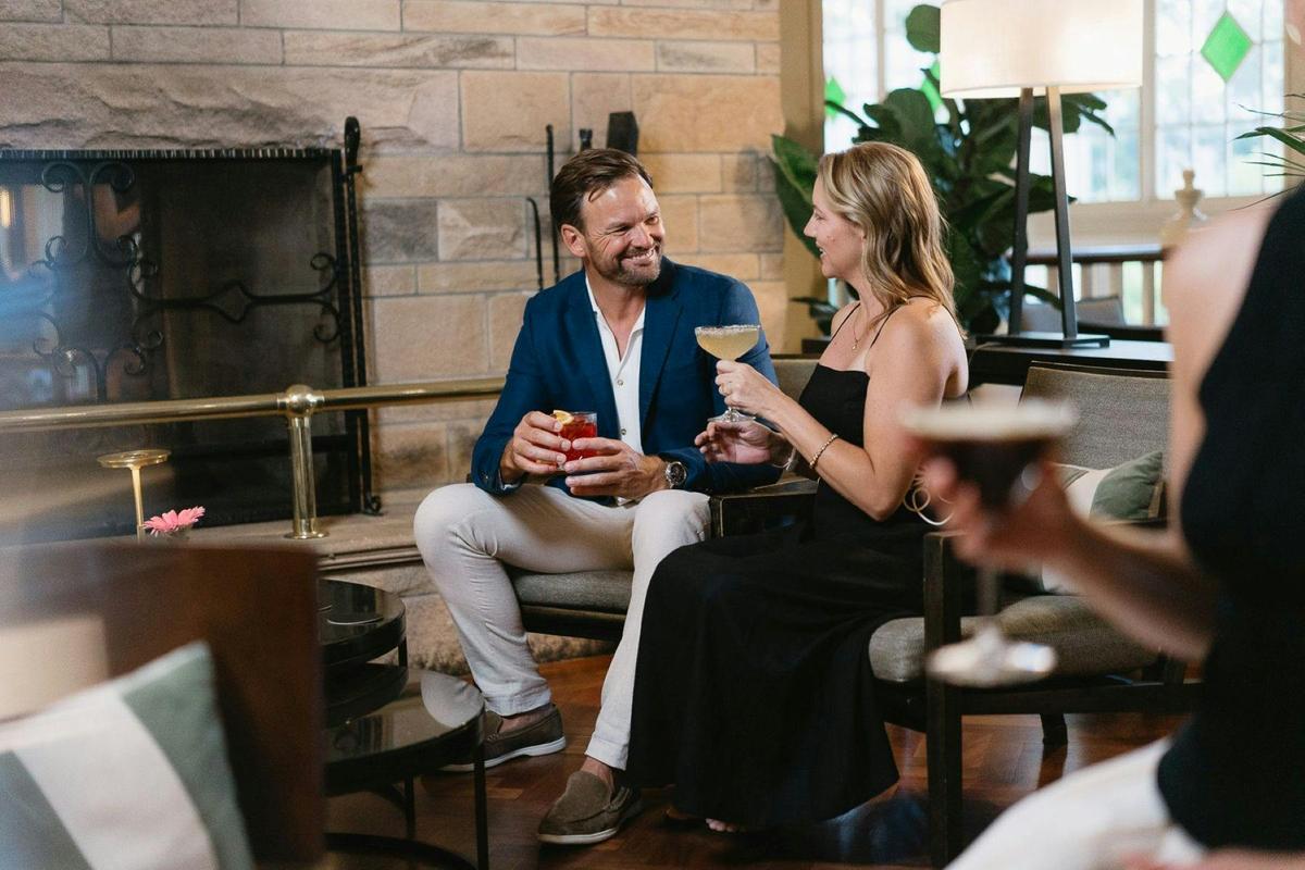Couple at Verandah Bar