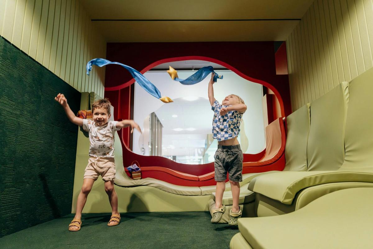 Children catch stars at The Corner