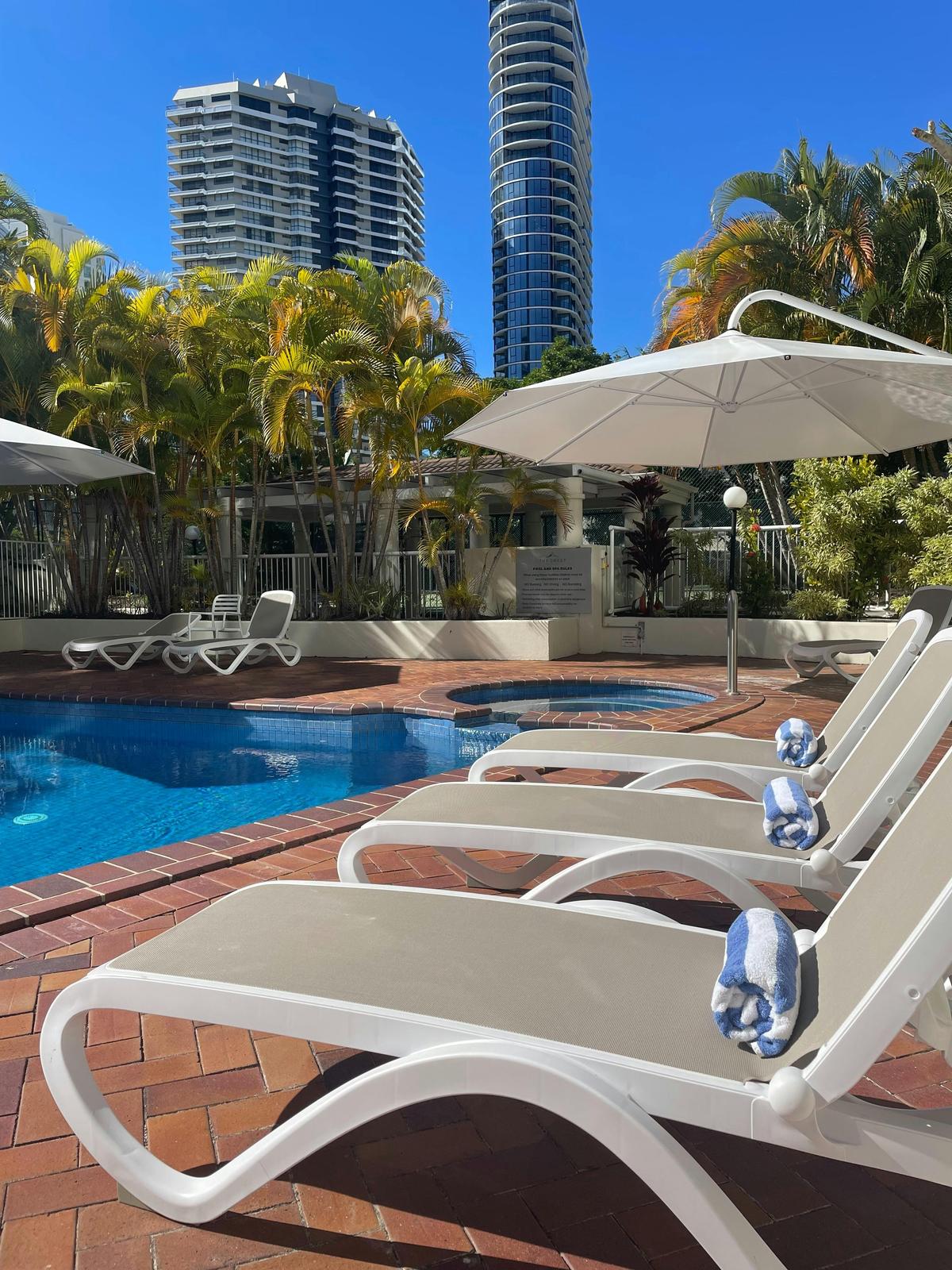 Outdoor heated pool