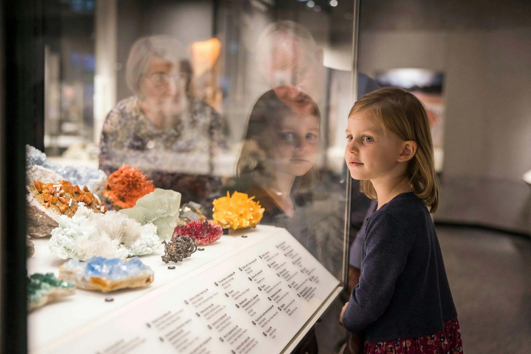 Minerals exhibition at the Australian Museum
