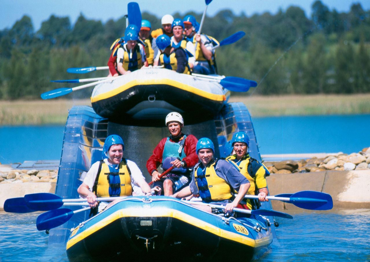 Getting ready to go whitewater rafting