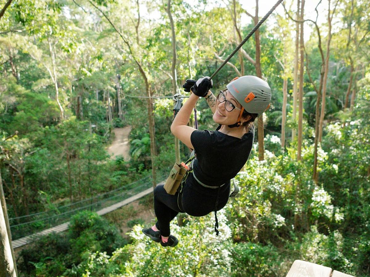 Zipline through the TreeTop Canopy