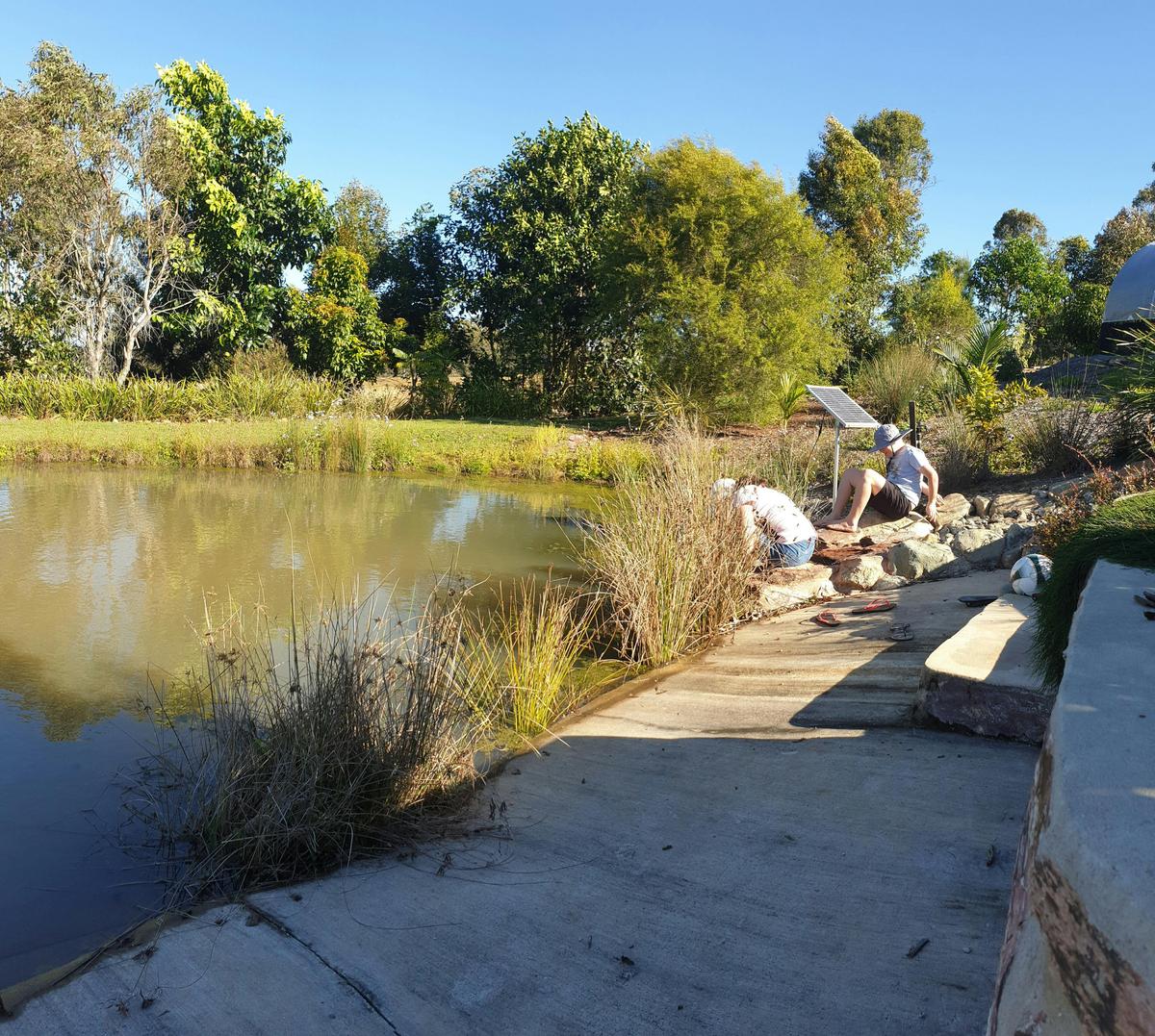 Spring Fed Lagoon, a pleasant place to enjoy that afternoon cold drink.