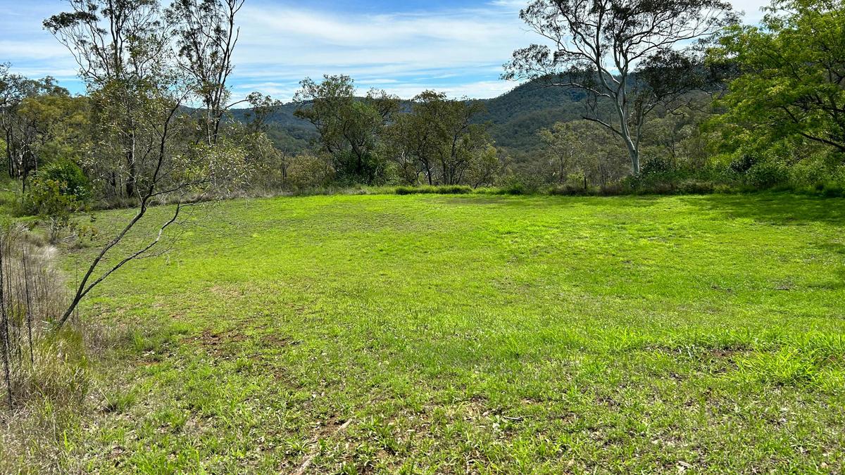 The camping spot is flat and grassy