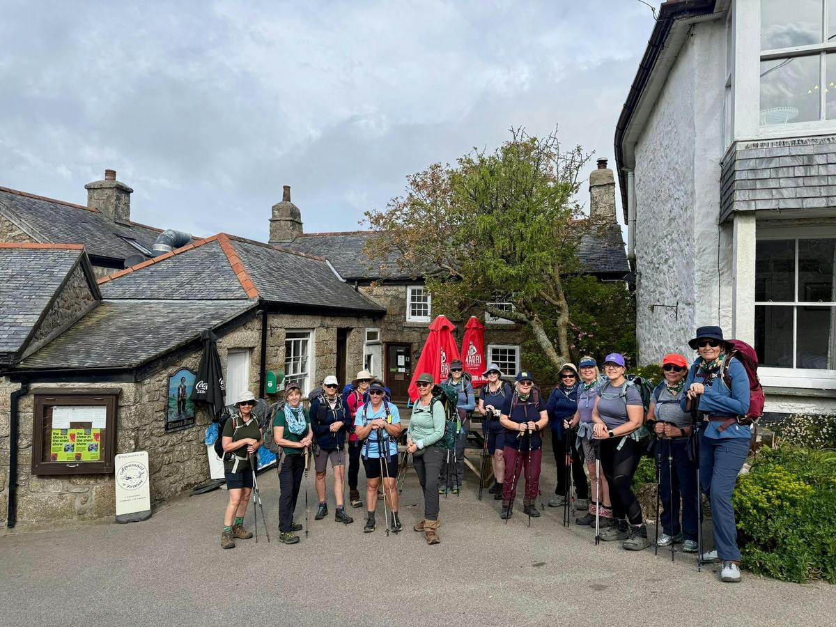 The team on our 100K in the UK Cornwall Coast Fitness Adventure