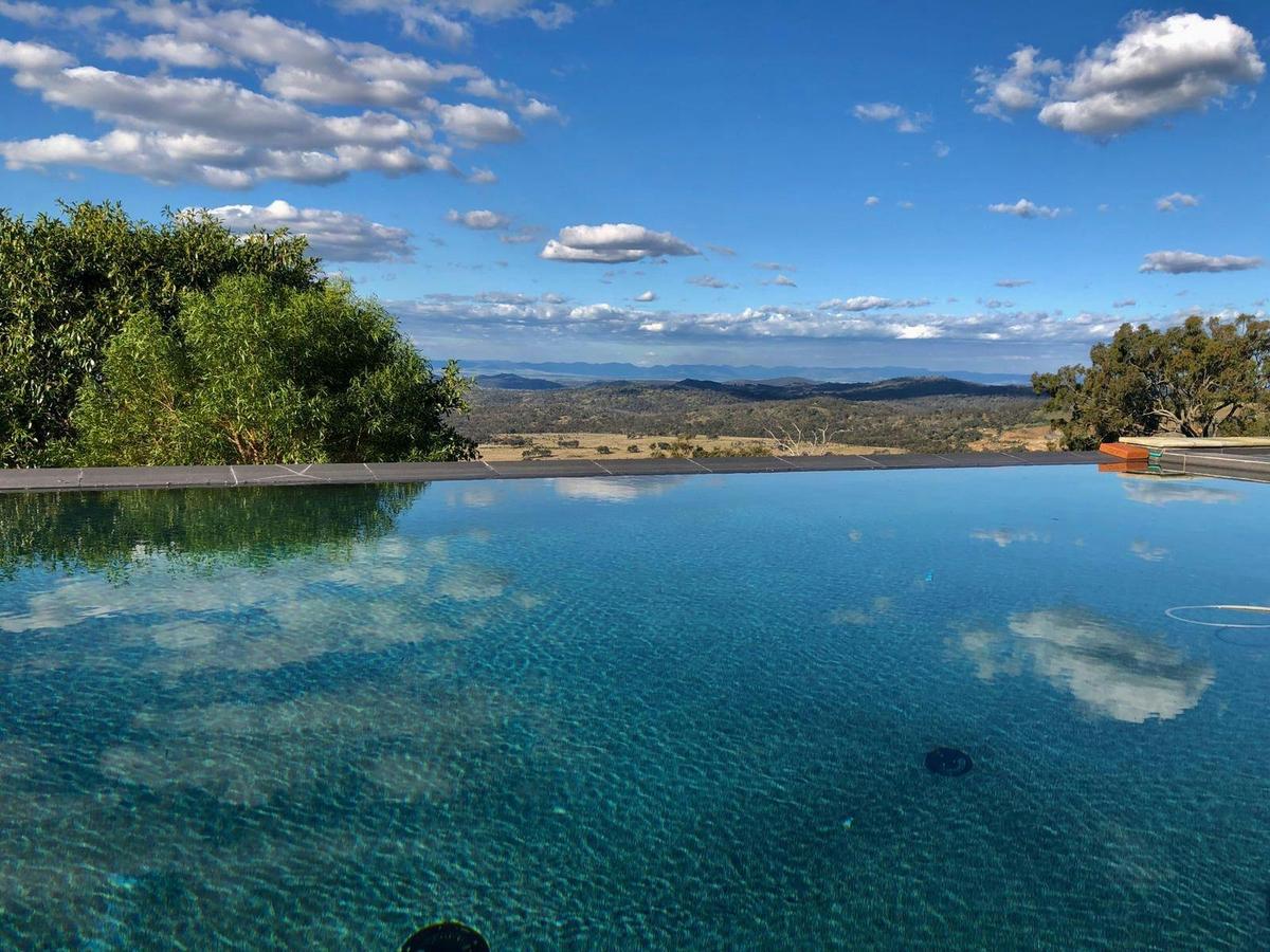 Infinity edge of the pool