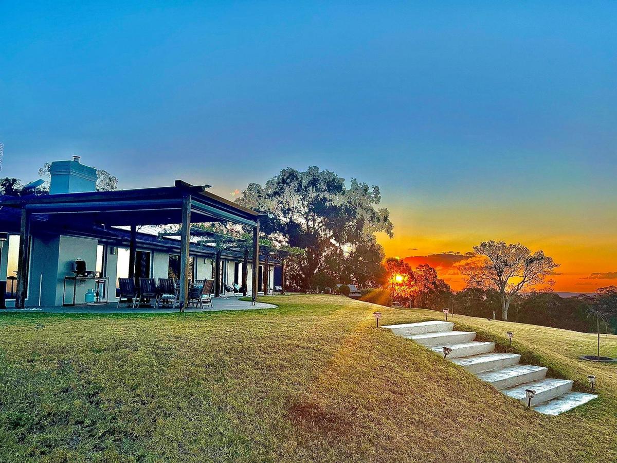 Sunset at the back of the house