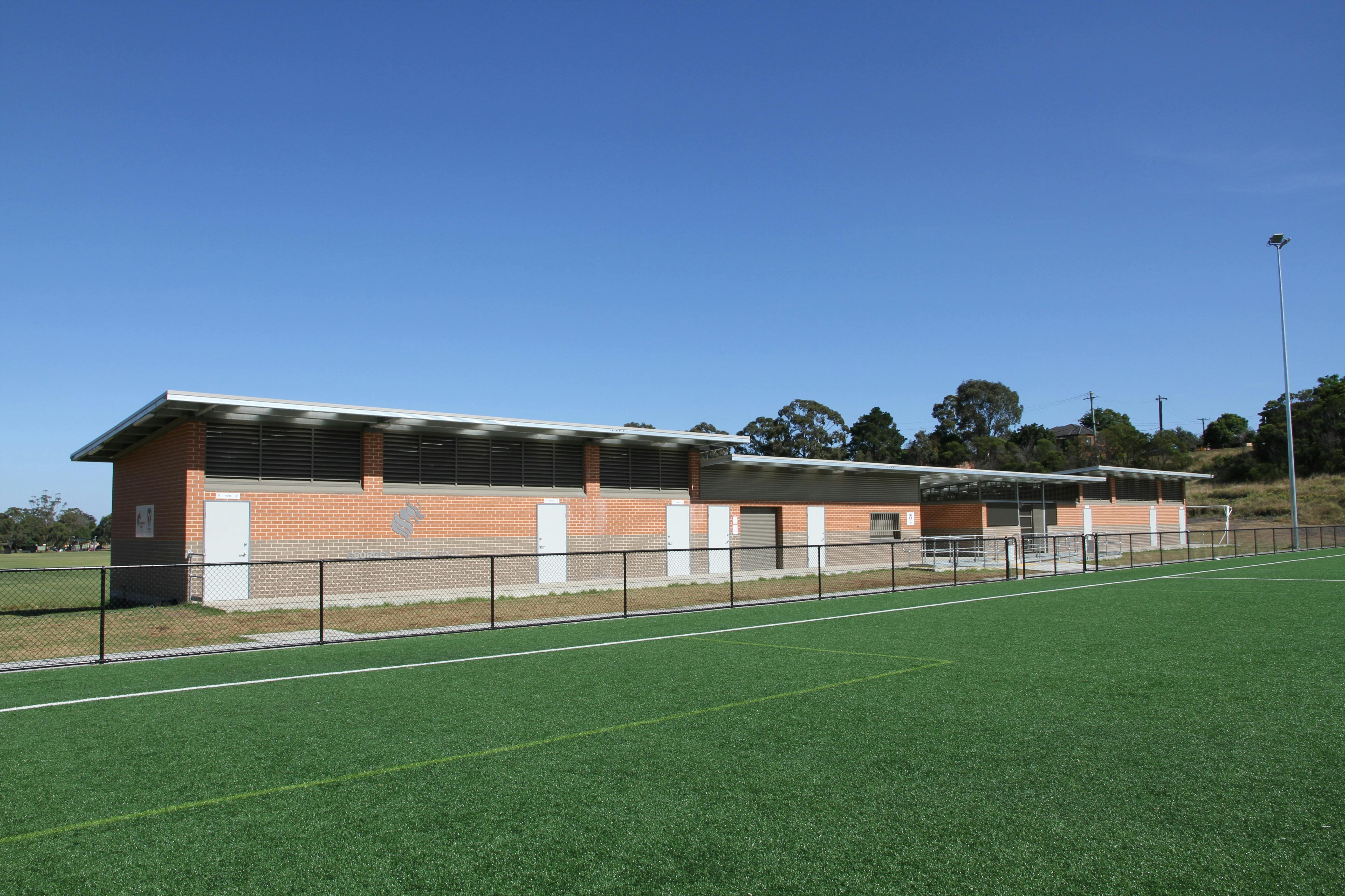The new facilities at Peakhurst Park.
