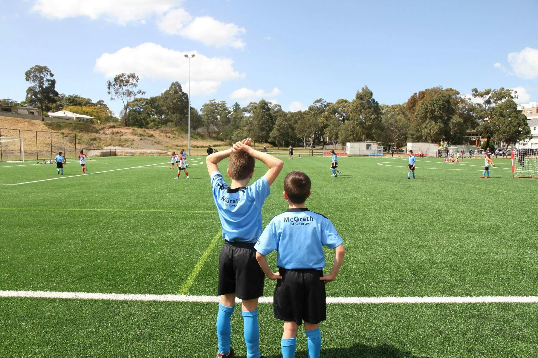 A prime view for those spectating from the sidelines.