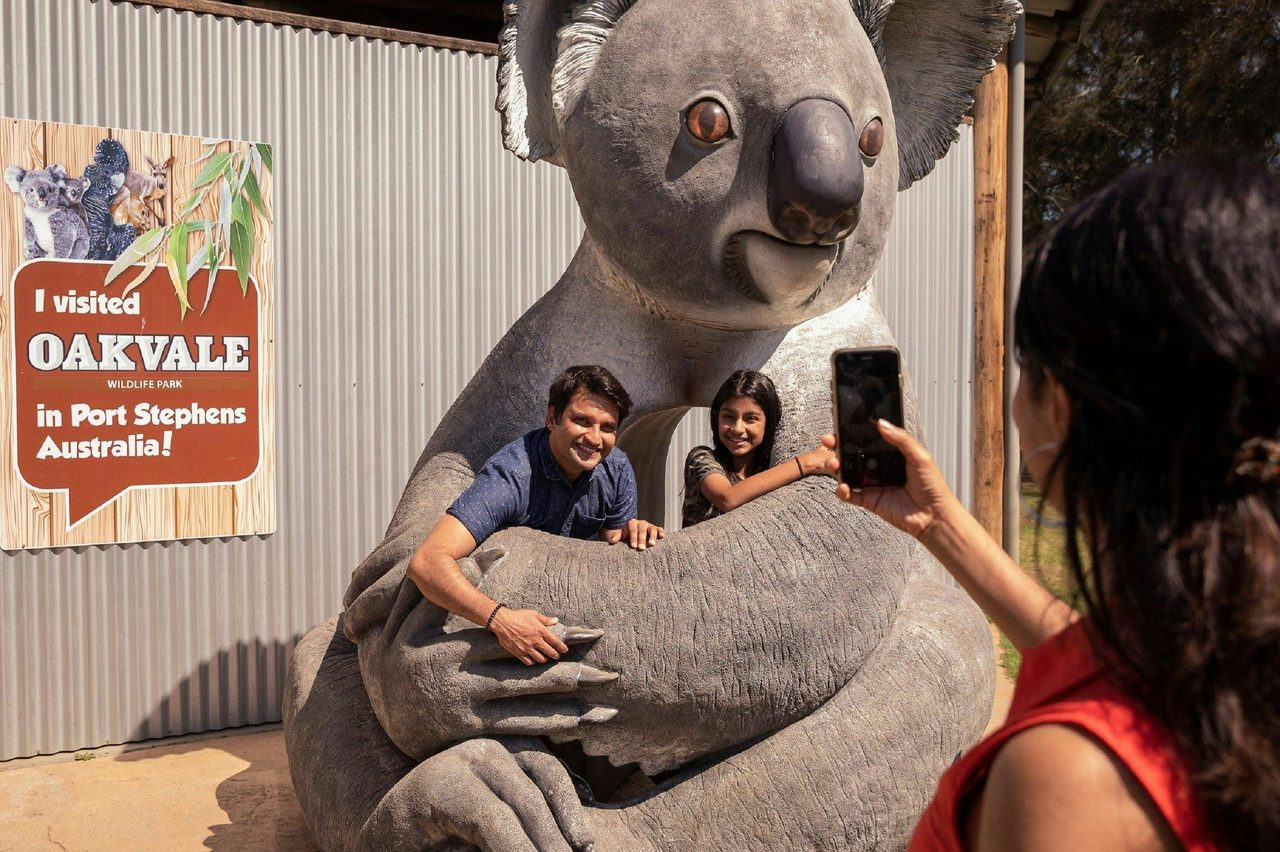 Family Enjoying a visit to Oakvale