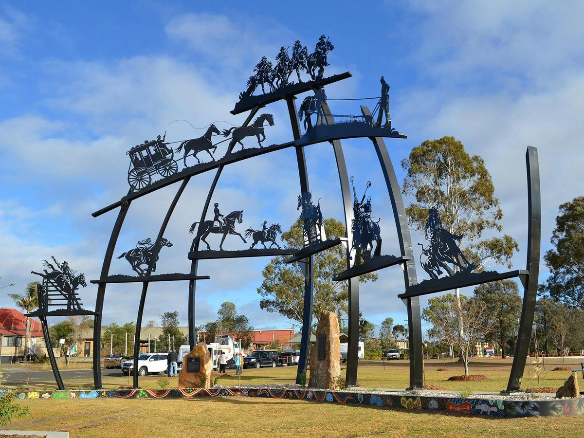 Horsepower Place Sculpture by John Simpson