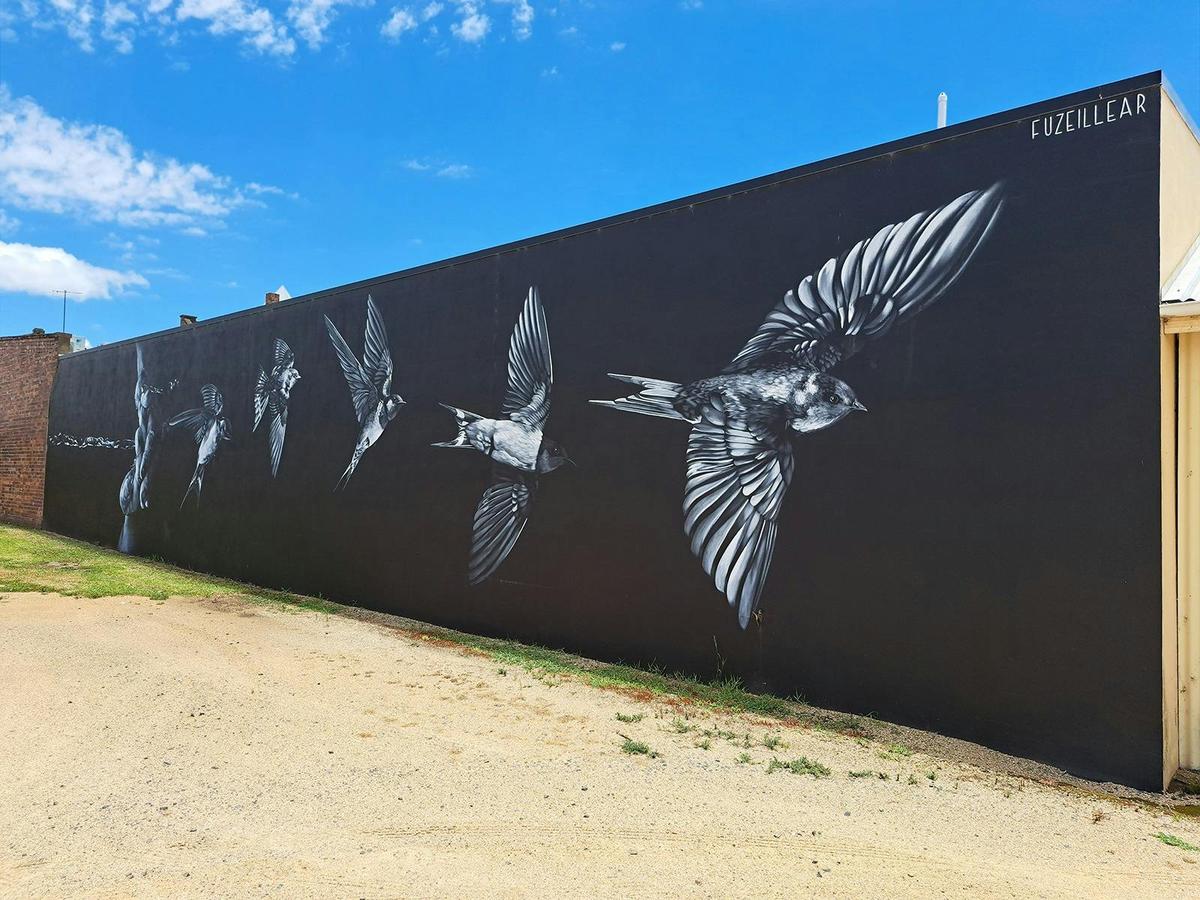 Hope Falls Mural by Fuzeillear