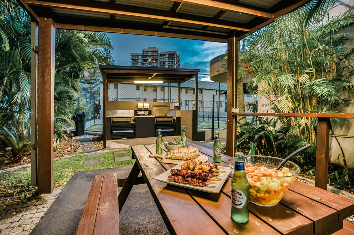 Outdoor BBQ & Entertainment Area