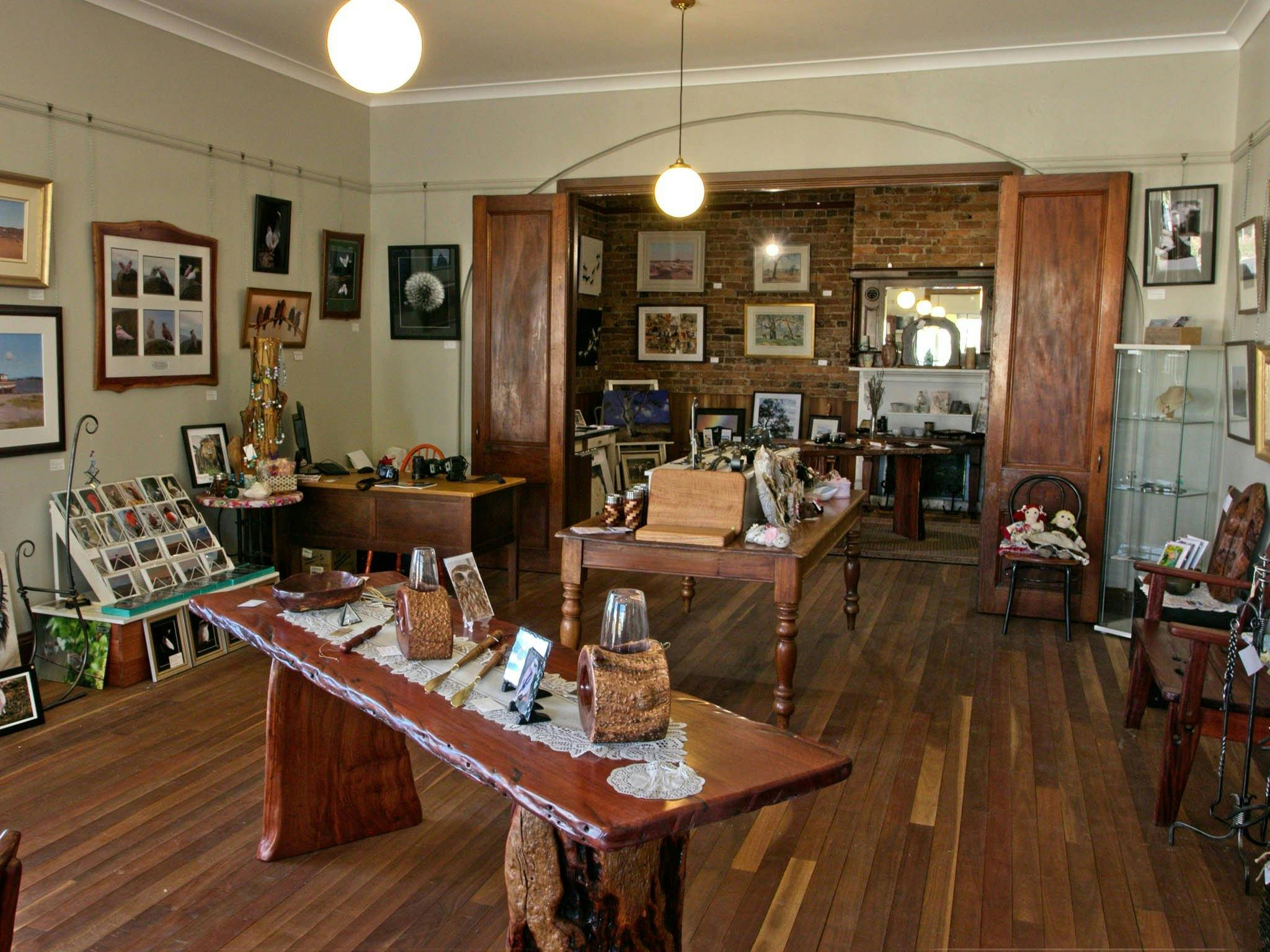 Beautiful local  artisan crafts displayed in a lovingly restored historical building