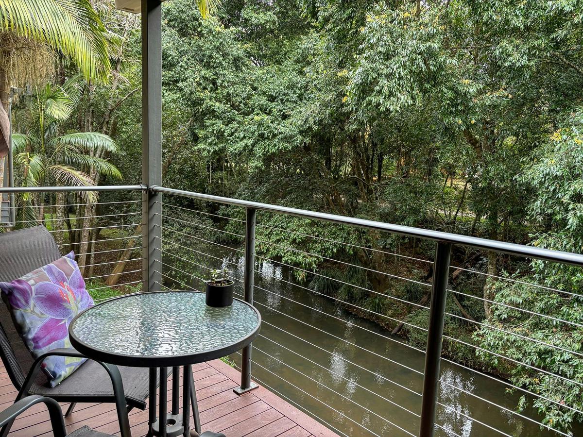Creekside view from balcony