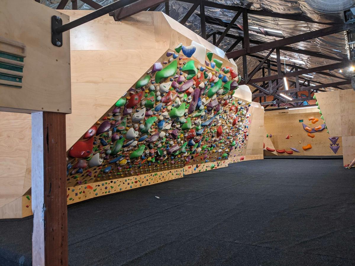 Bouldering training area