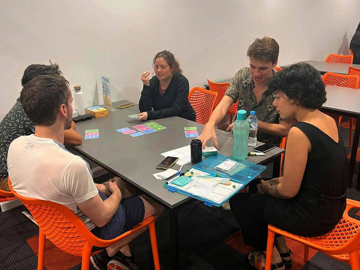 Enjoying Playtesting Night at Vault Games Clayfield