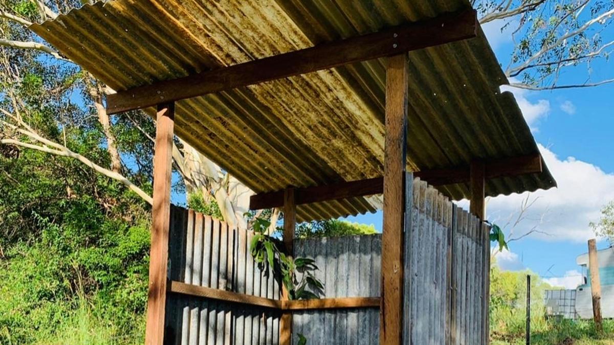 Composting drop toilet available