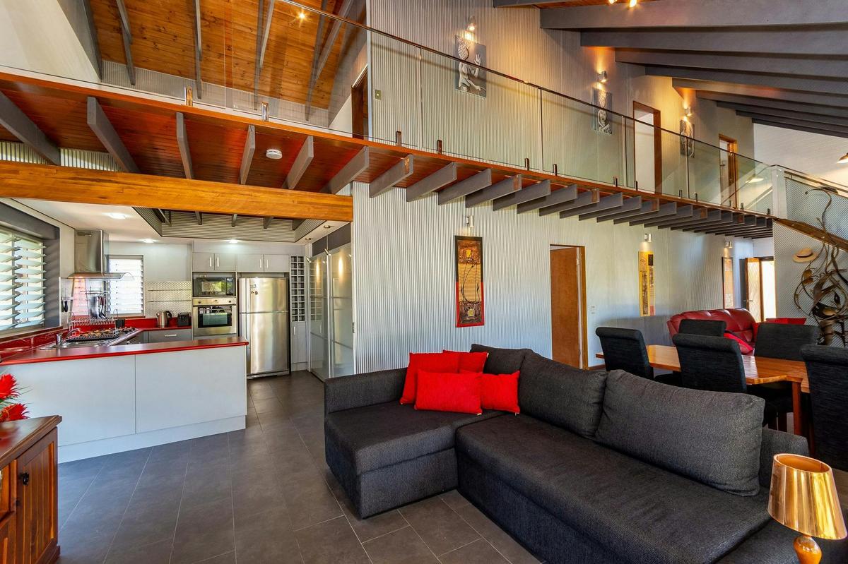 Lounge and kitchen