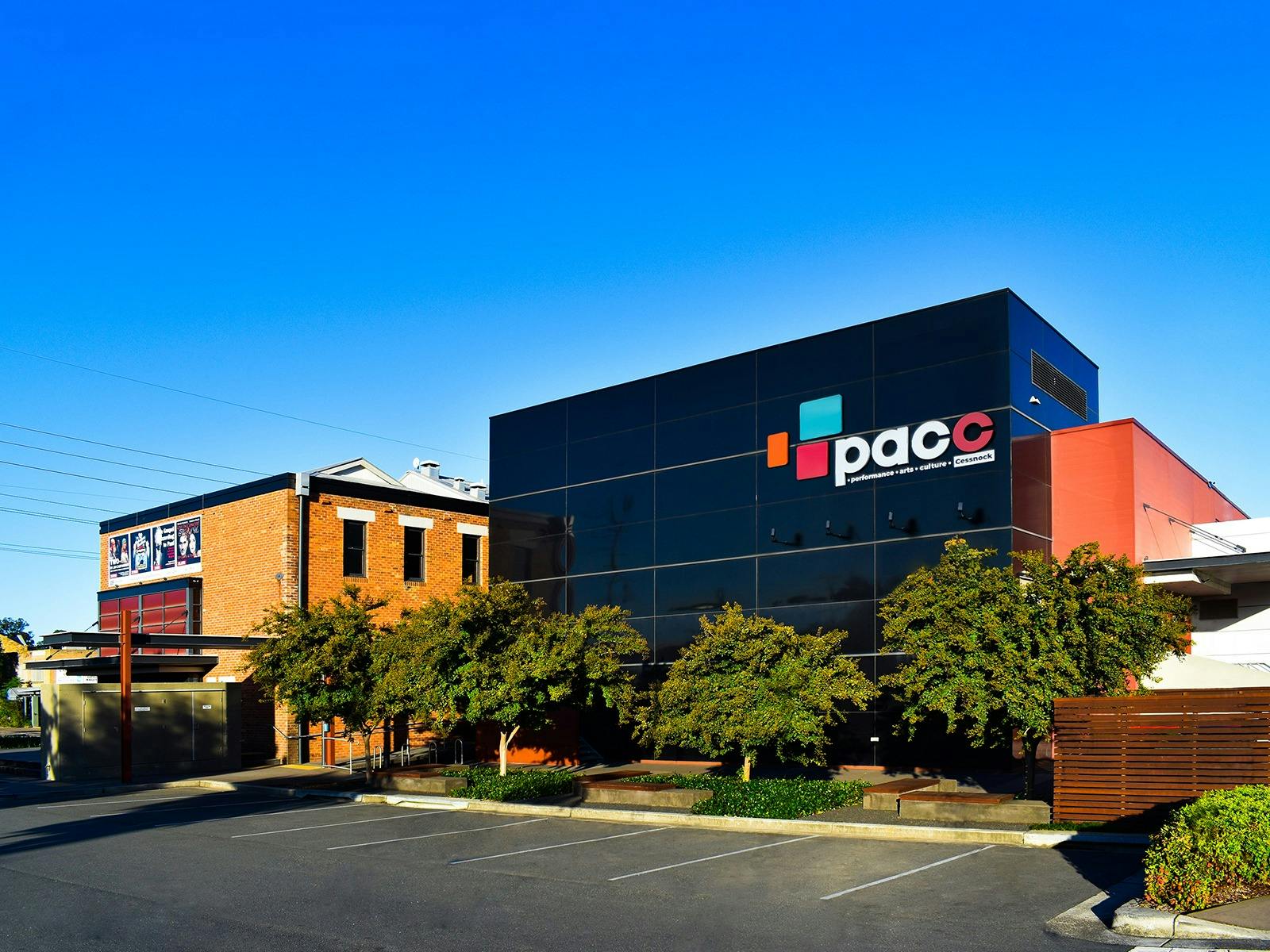 Performance Arts Culture Cessnock Building from Cumberland Street Cessnock