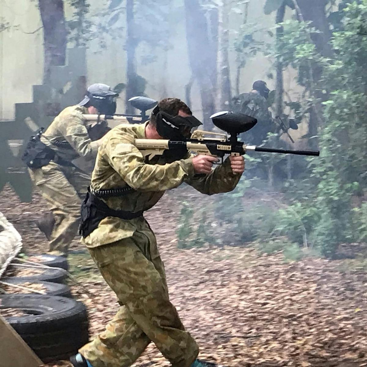 Xperience authentic paintball in the bush with your own Tippman paintball gun, safety gear and games