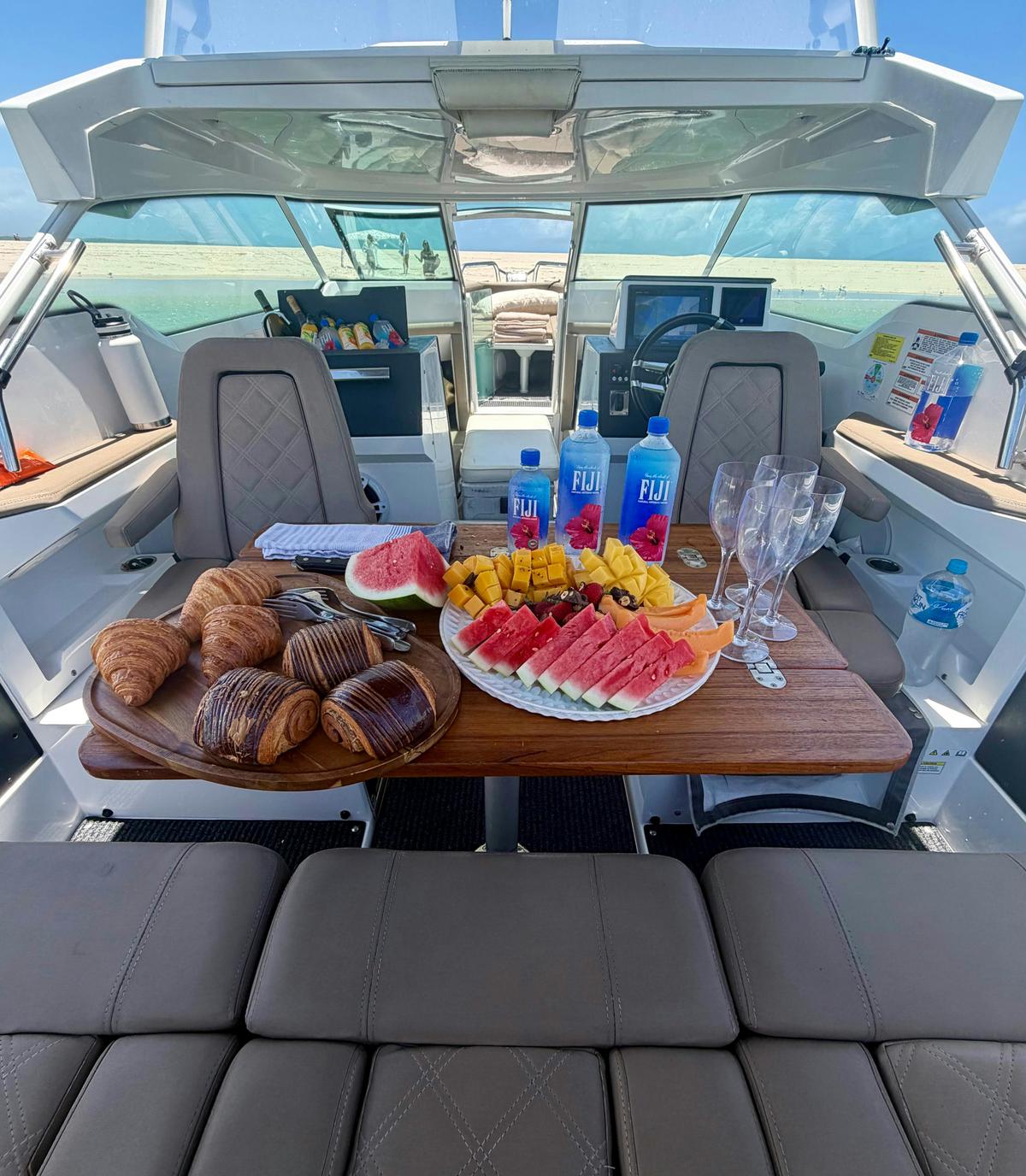 Breakfast onboard