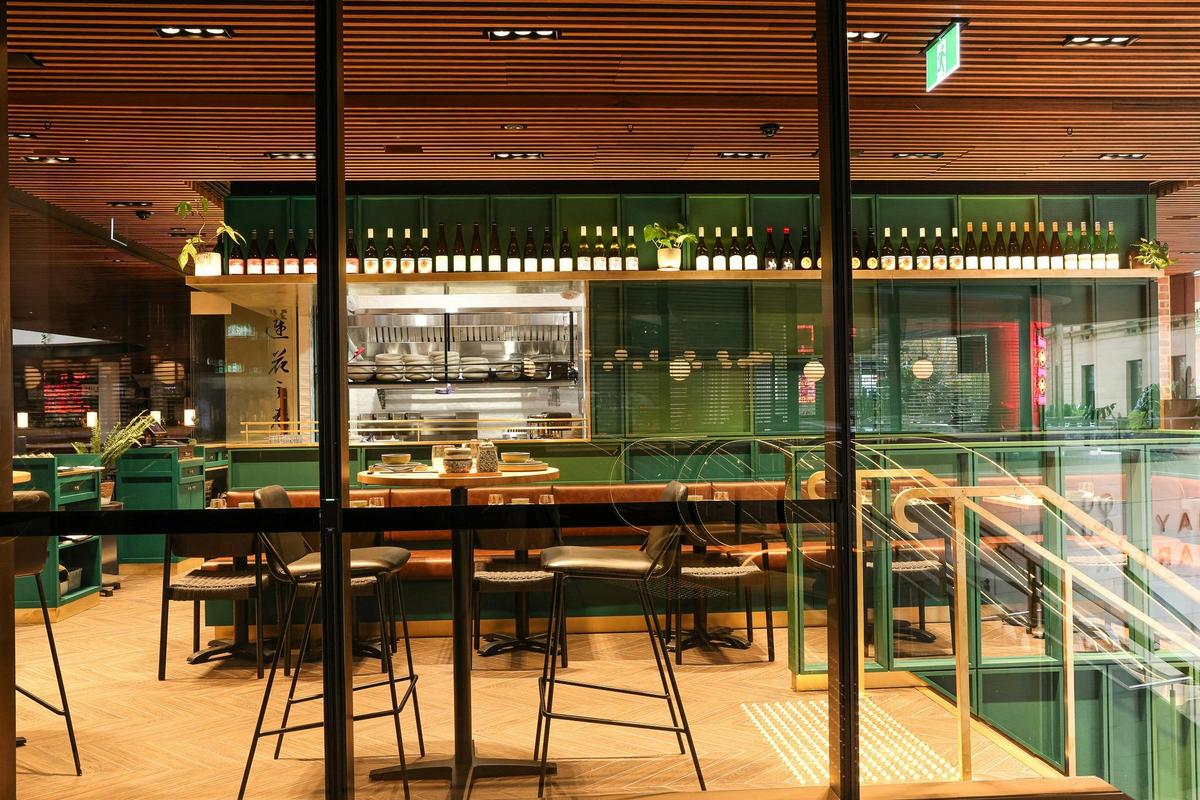 Side of the restaurant