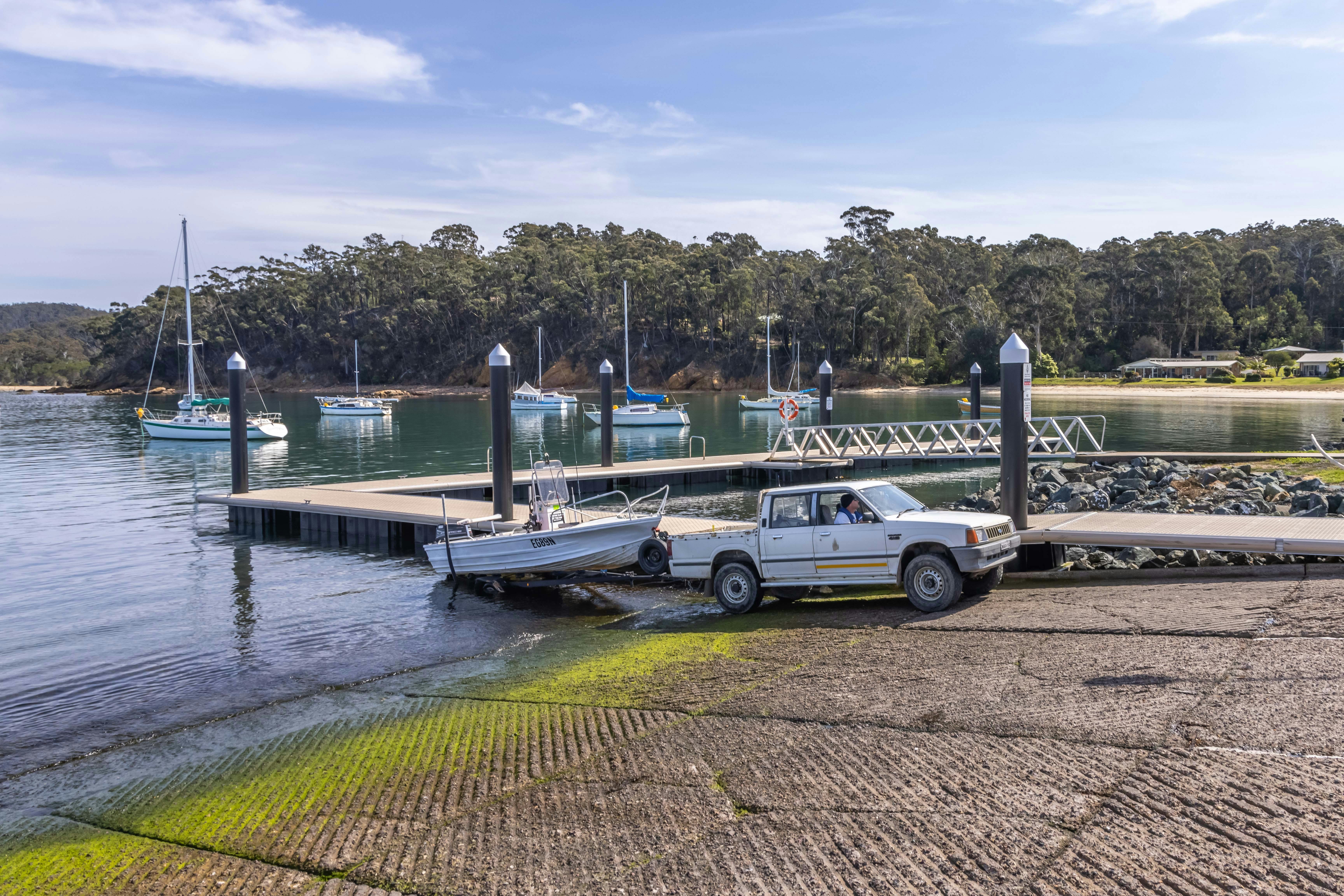 Quarantine Bay and Boat Ramp, Eden