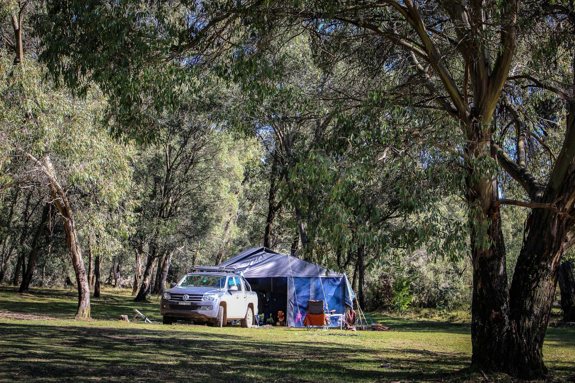 Camping area, Paddys River Dam