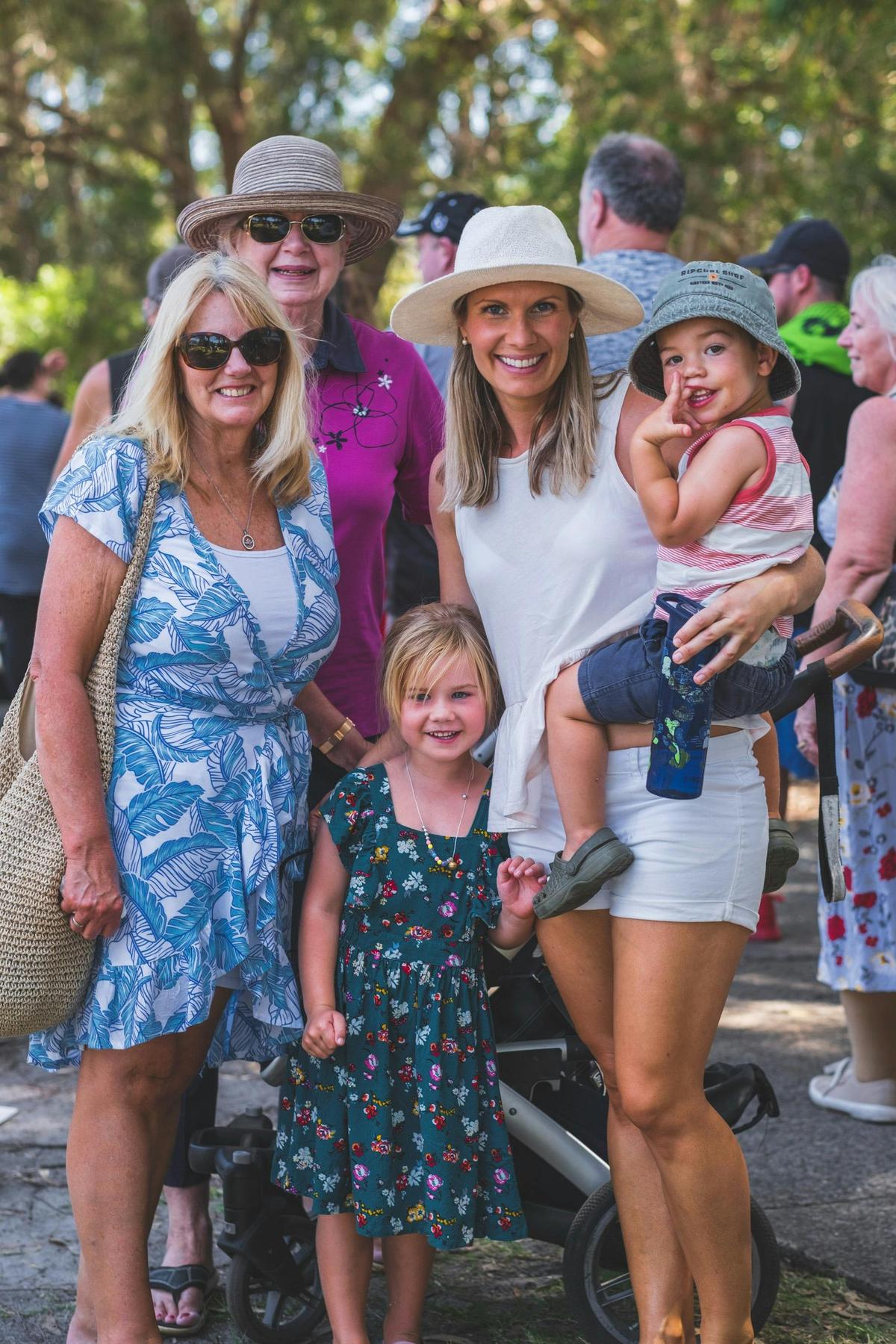 Family enjoying the markets
