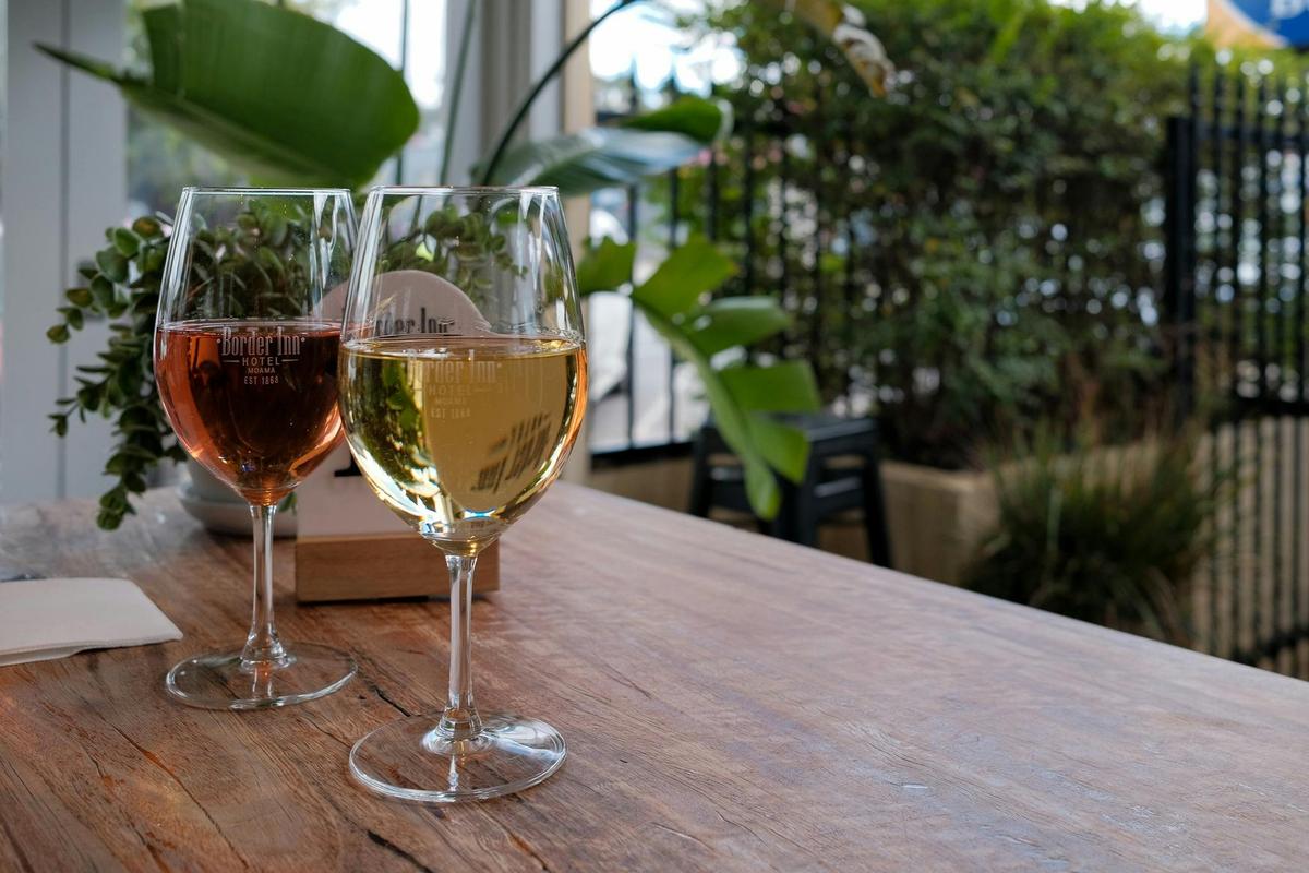 Wine in Beer Garden