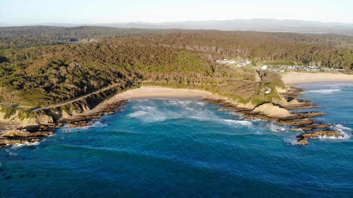 Our alternate beach yoga location, offering another beautiful pristine space to practice.