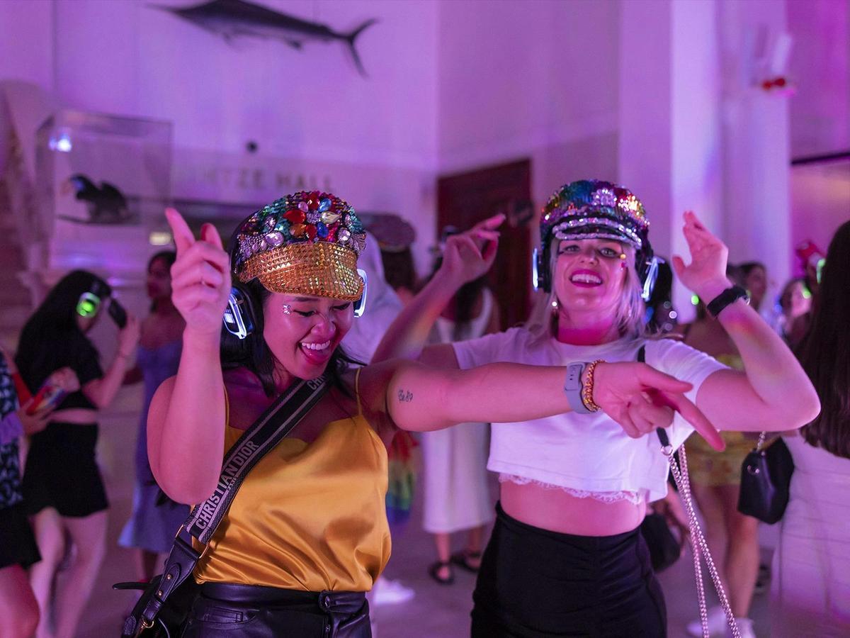 People dancing at Jurassic Lounge 2025