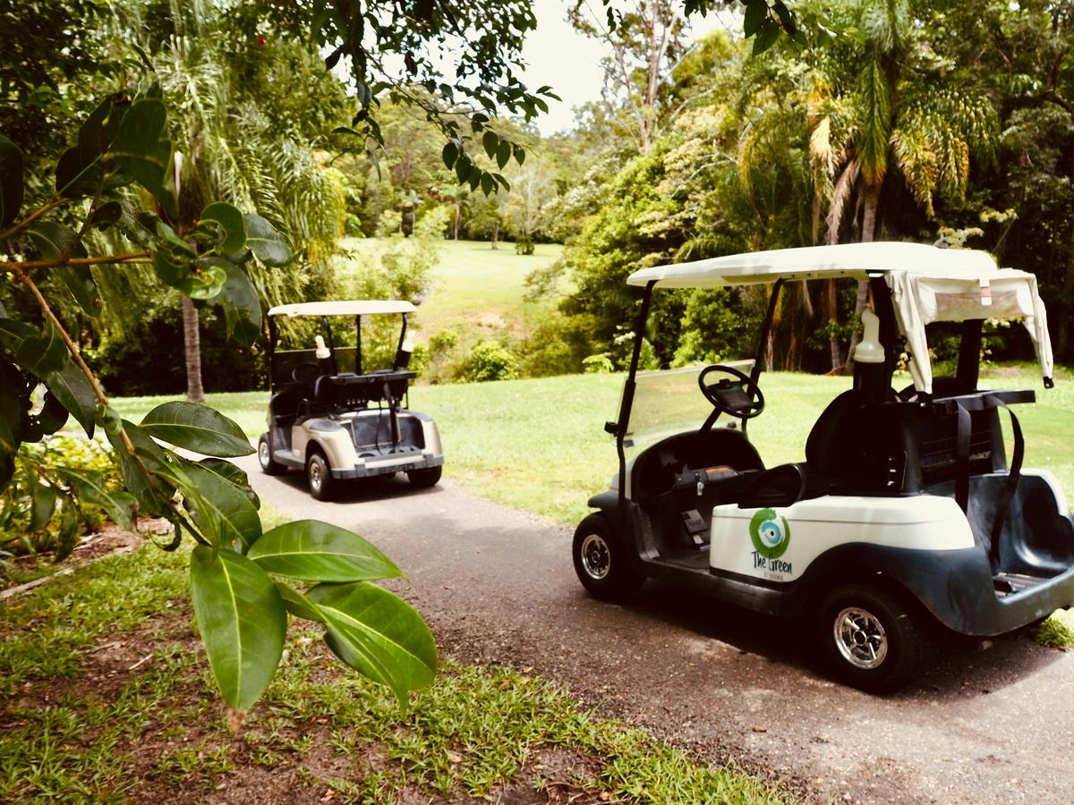 Golf carts.