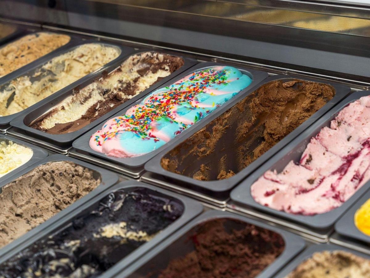 ice cream selection