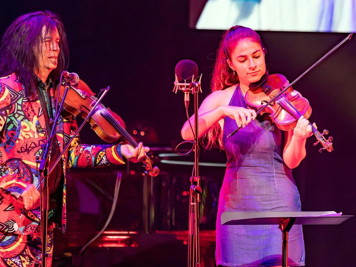 Lucy Kammermann and Rabbit Robinson at the 2026 Golden Fiddle Awards