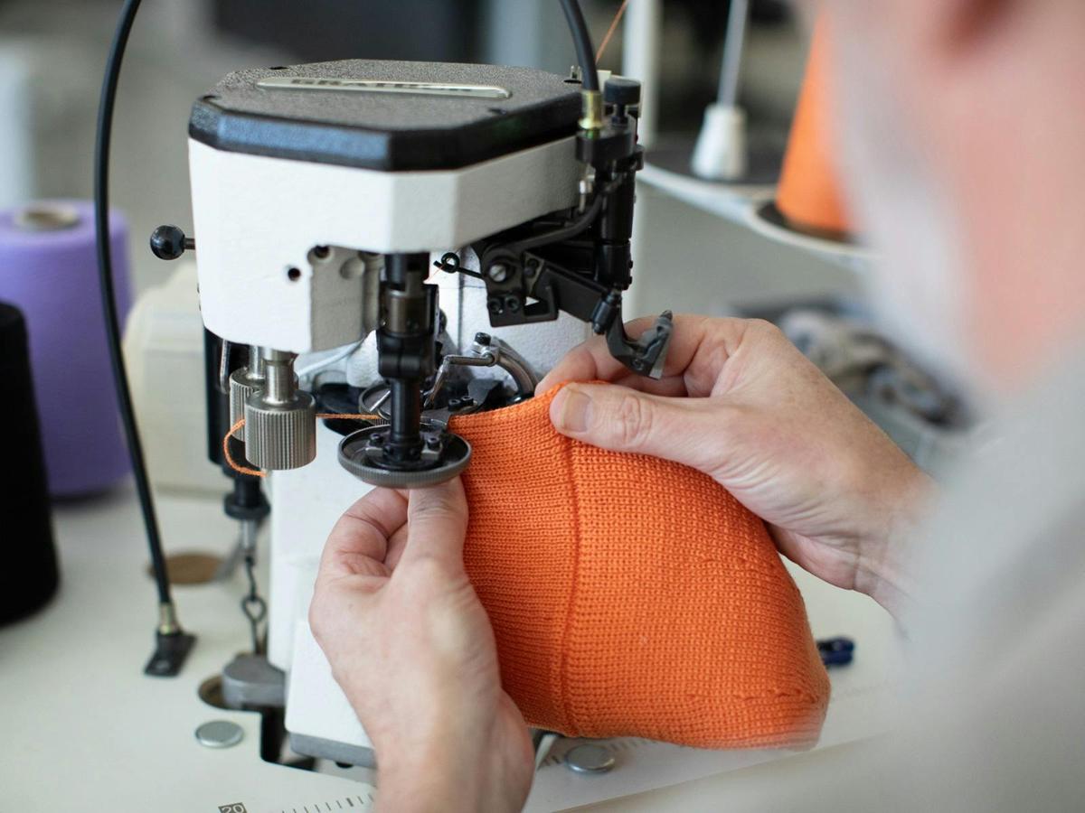 Brood Knitwear - Cup Seaming in the Studio