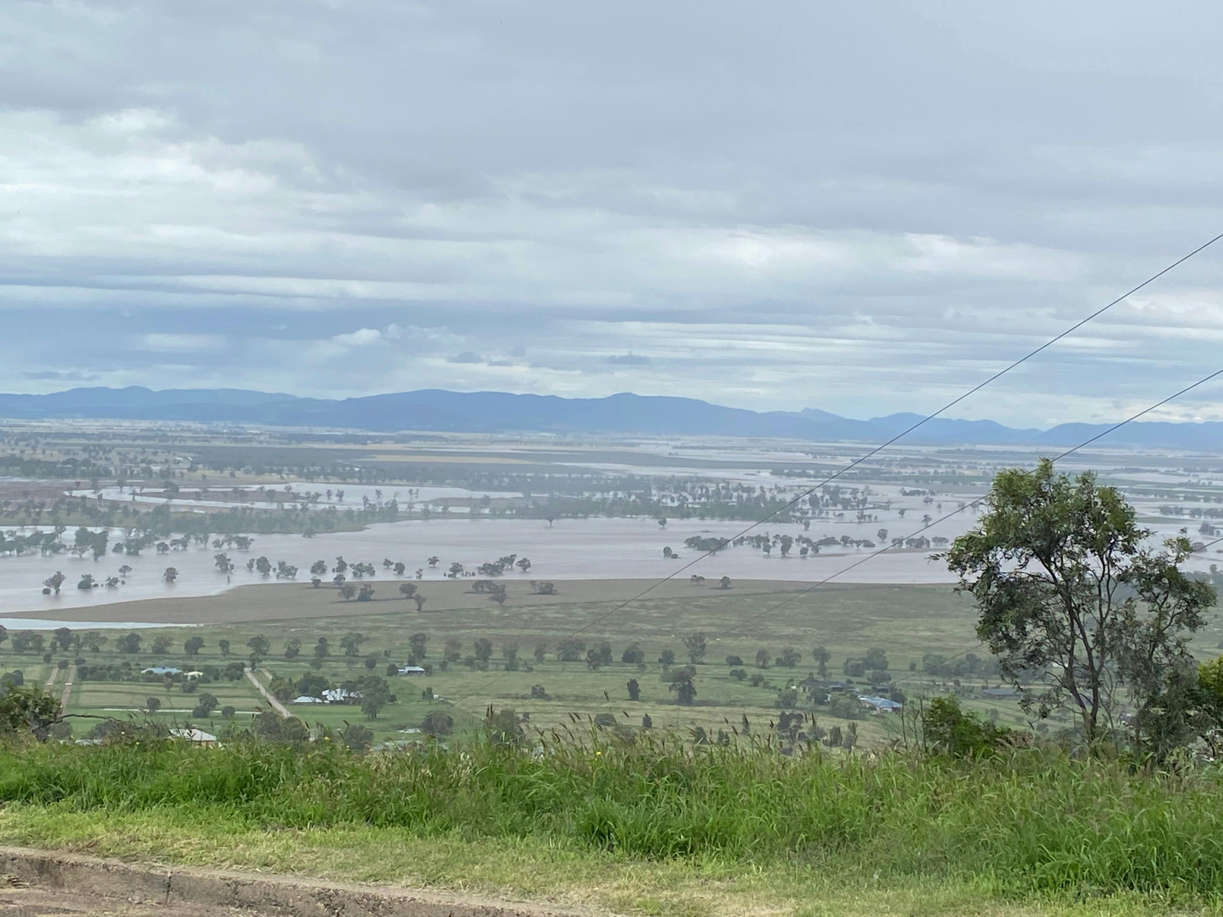 View of the flooded plains in November 2021