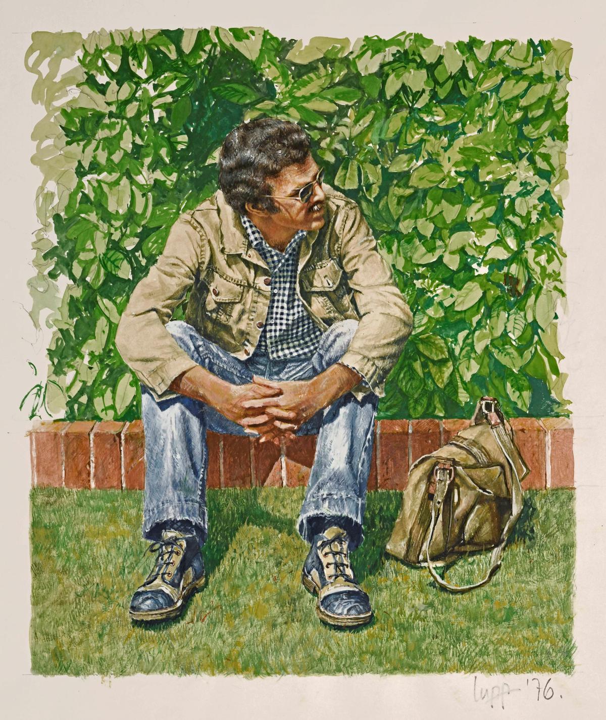 Graham Lupp, Self-Portrait Study, 1976, 27 x 22 cm.