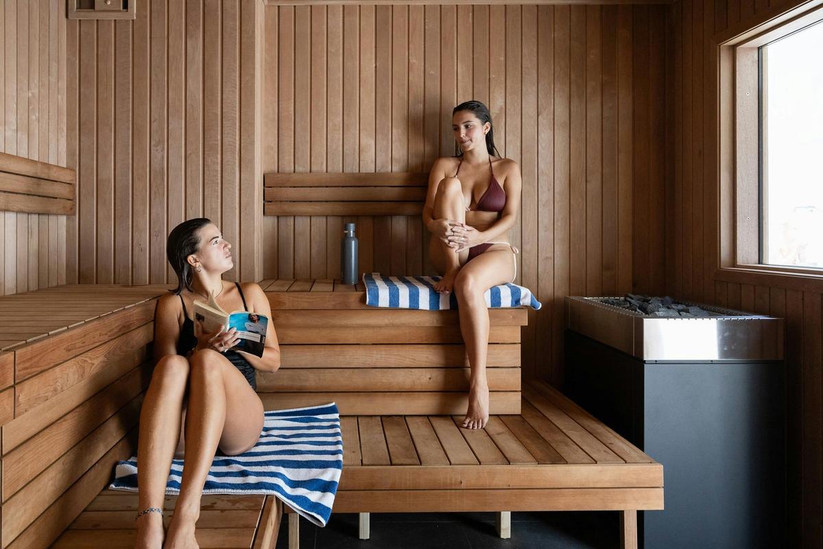 Guests can enjoy the sauna, included in their stay.