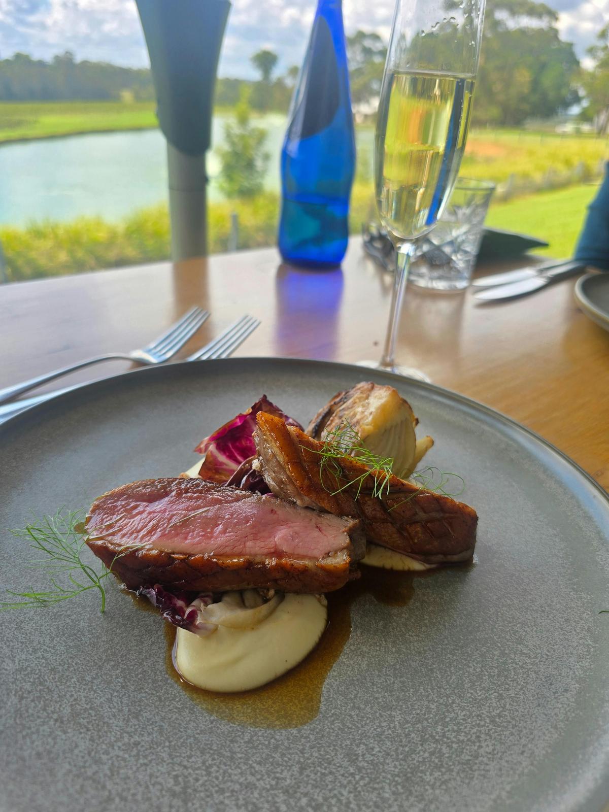 Enjoy gourmet dining with breathtaking Hunter Valley views.