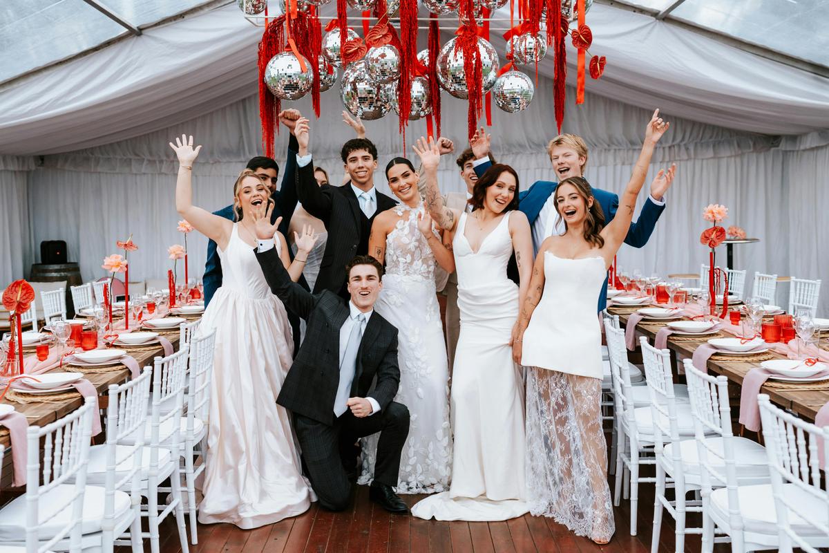 Brides and Grooms ready to party!