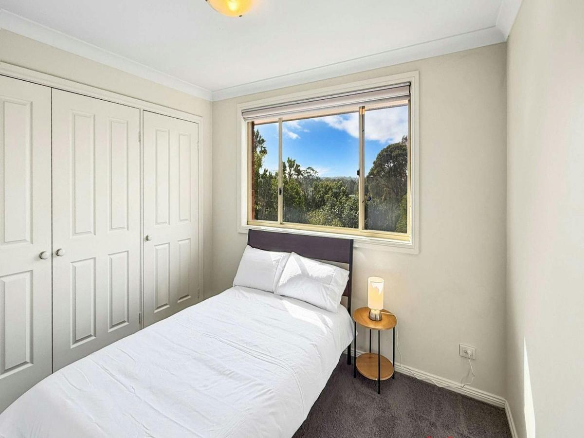 Cozy bedroom with garden view