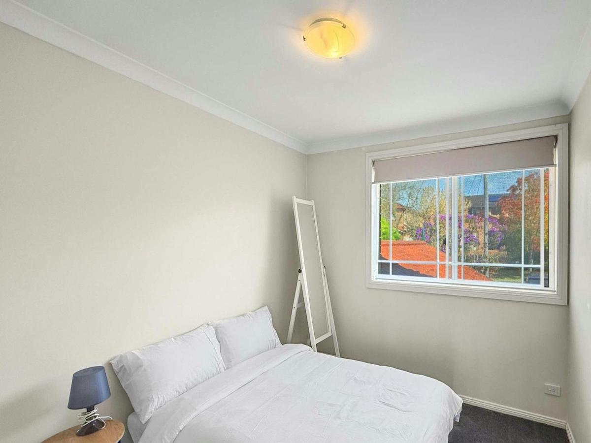 Bright bedroom with modern decor