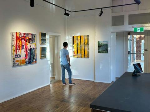 The drawing room at Tyger Gallery