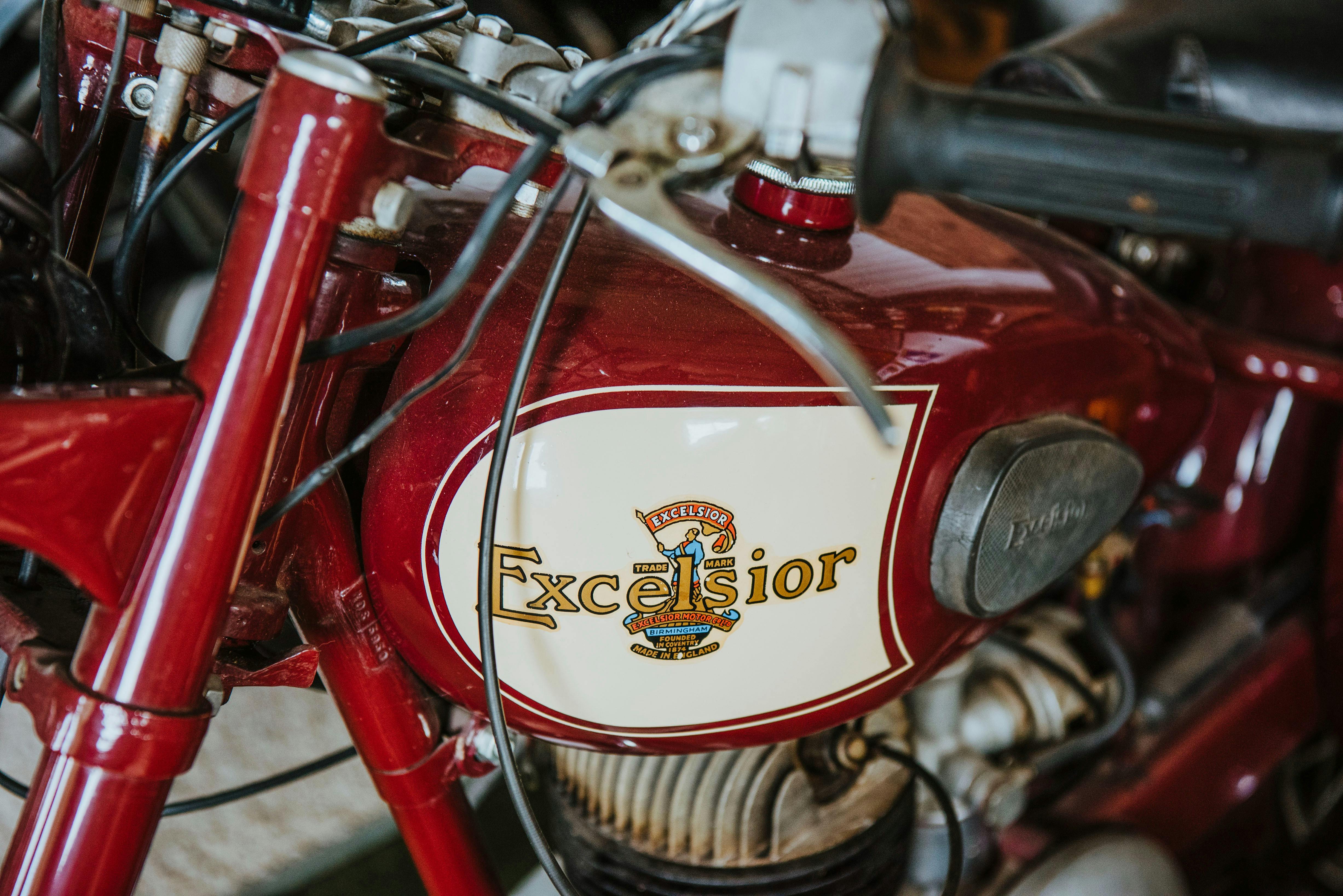 Red motorcycle from the robert stein vineyard in mudgee