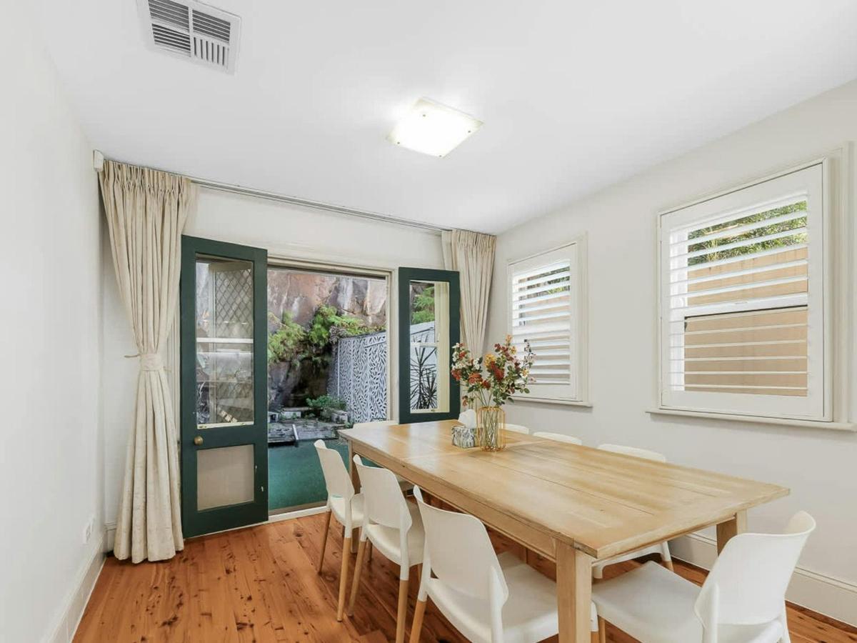 Dining area with timber